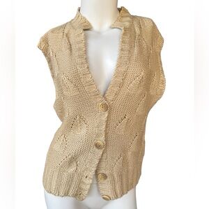 Vintage80’s Krizia sleeveless button up cardigan vest